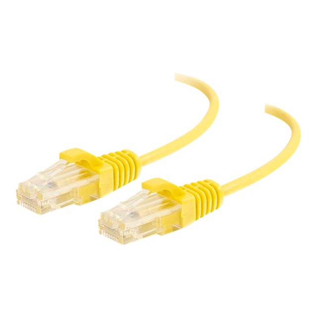 C2G 7ft Cat6 Ethernet Cable - Snagless Unshielded (UTP) - Yellow - Patch cable - RJ-45 (M) to RJ-45 (M) - 7 ft - UTP - CAT 6 - molded, snagless - yellow