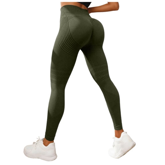 idosla 3D Cellulite Leggings Compression,High Waist 3D Anti Cellulite Leggings for Women,Slimming Workout Yoga Pants (Army Green, M)