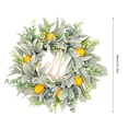 thumbnail image 3 of BKER Summer Wreath All Year Round Wreath Hello Letter Decoration Simulation Lamb Ear Wreath Door Hanging, 3 of 4