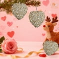thumbnail image 6 of ToyKingdee Valentine's Day Heart Ornaments Glitter Sequin Heart Shaped Baubles Decoration Valentines Pearl Foam Hanging Decor, 6 of 6