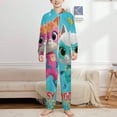 thumbnail image 2 of Super Kitties Hooded Union Suit Pajama Soft Comfy PJs Sleepwear, 2 of 7