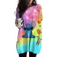 thumbnail image 2 of Camiseta de manga larga para mujer de Lilo & Stitch de Disney, ropa informal de otoño, bonita y nueva para jóvenes, de alta calidad, con estampado 3D Y2k Kawaii, 2 of 5