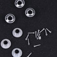 thumbnail image 4 of unbranded 2 Sets Tuning Keys Pegs Guitar Tuners Silver ABS Tuner Conversion For Wood Folk Guitar Machine Heads, 4 of 5