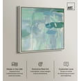 thumbnail image 2 of Lilly Pad Abstract I Canvas Coastal Farmhouse Wall Art by Art Remedy, Silver Frame, 30" x 30", 2 of 7
