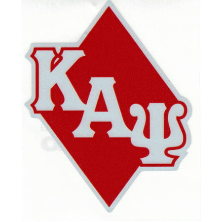 Kappa Alpha Psi Diamond Reflective Symbol Decal Sticker [Silver/Red - 4 ...