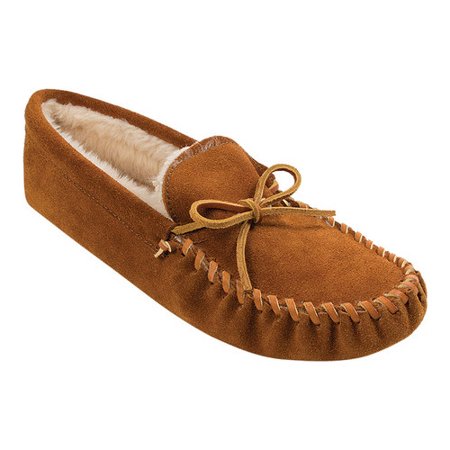 Minnetonka Men's Traditional Pile Lined Softsole Moccasin Slipper