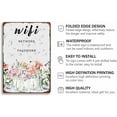 thumbnail image 3 of WiFi Password Tin Sign WiFi Network Metal Sign Flower Guest Dragonfly Wall Art Decor For Cafe Bar Office 8x12 Inch, 3 of 6