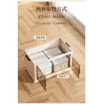 thumbnail image 5 of Luku 5 Tier Plastic Storage Boxes with Lid, Stackable Storage Boxes with Wheels, Foldable Storage Drawers Box with Front Door, Plastic Containers for Living Room Bedroom Organisation, 5 of 7