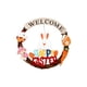 thumbnail image 1 of Señal colgante de bienvenida Wosthever Pascua Diseño interior Conejo Tipo 1, 1 of 6