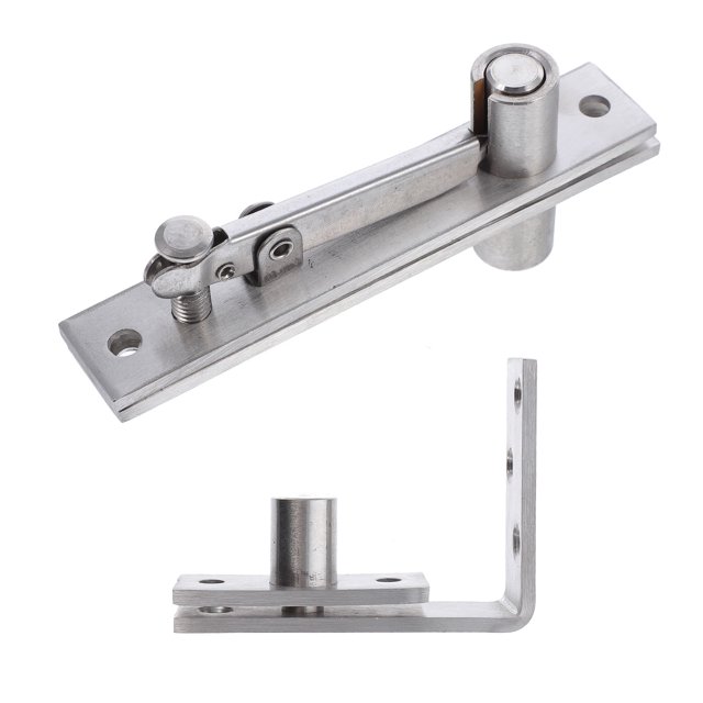 1 Set Stainless Steel 360 Degree Rotation Hidden Door Pivot Hinge for Wood Doors