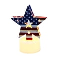 thumbnail image 2 of 3 Pcs Lampe Bougie de la Fête de l'Indépendance, Kadlawus Lampe Bougie de la Fête de l'Indépendance, Veilleuse Patriotique pour Chambre, Lumières Décoratives Rouges Blanches Bleues, Lampe de Table à Piles pour Fête, Guirlande Chapeau Étoilé, 2 of 6