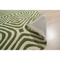 thumbnail image 3 of EORC ME106GN5X8 Hand-Tufted Wool Modern Tufted Stripes Rug, 5' x 8', Green Area Rug, 3 of 5