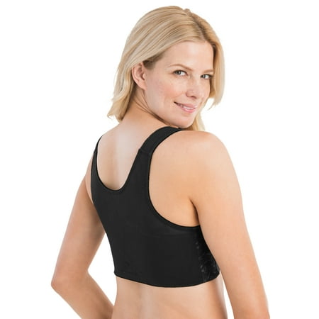 

Comfort Choice Women s Plus Size Lace Wireless Posture Bra Front-Close Wide Adjustable Straps