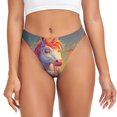 thumbnail image 1 of Fotbe Meditating Cute Horse Tanga Sin Costuras para Mujer con Estampado – Panties Invisibles, Transpirables y Cómodos para Uso Diario-X-Large, 1 of 6