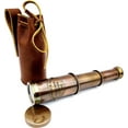 thumbnail image 5 of Nautical Brass Spyglass Telescope with Leather case., 5 of 8