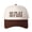 Brown, variant on GO PLAY OUTSIDE Letter Embroidered Color Block Trucker Hat Unisex Adjustable Cotton Breathable Fashion Cap for Travel Daily Wear