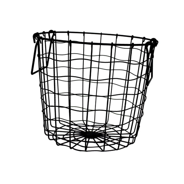 veasfak Metal Wire Basket with Handles Durable for Organizing Dirty Clothes Bathroom