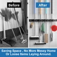 thumbnail image 5 of Mop and Broom Holder Wall Mount, Heavy Duty Mop and Broom Organizer Wall Mount, Broom Storage Rack Kitchen Storage, 5 of 8