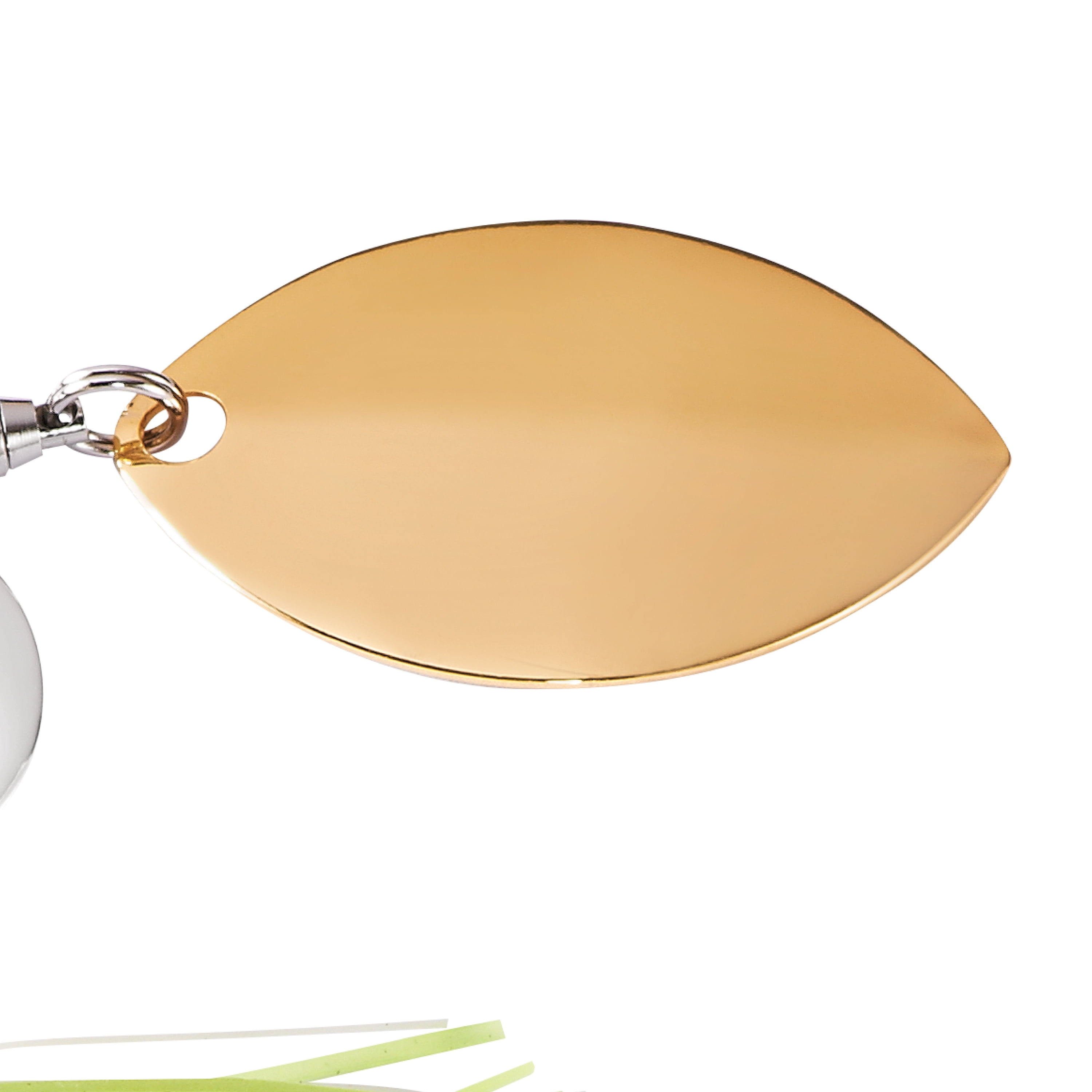 War Eagle Gold Frame Finesse Colorado Turtleback Spinnerbaits Hot White Chartreuse 5/16 oz.