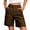 Brown, variant on Shorts for Women Athletic Cargo Shorts Button Zipper Pocket Summer Solid Casual Pants
