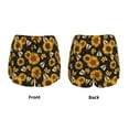 thumbnail image 5 of Picia Sunflowers And Bww Pattern Women's 2 in 1 Athletic Running Shorts High Waisted Workout Casual Gym Sweat Shorts with Comfy Liner Zipper Pockets-Large, 5 of 9