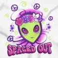 thumbnail image 2 of Airbrushed Hippie Alien Spaced Out Girls Kids T Shirt Tees Teen Brisco Brands S, 2 of 5