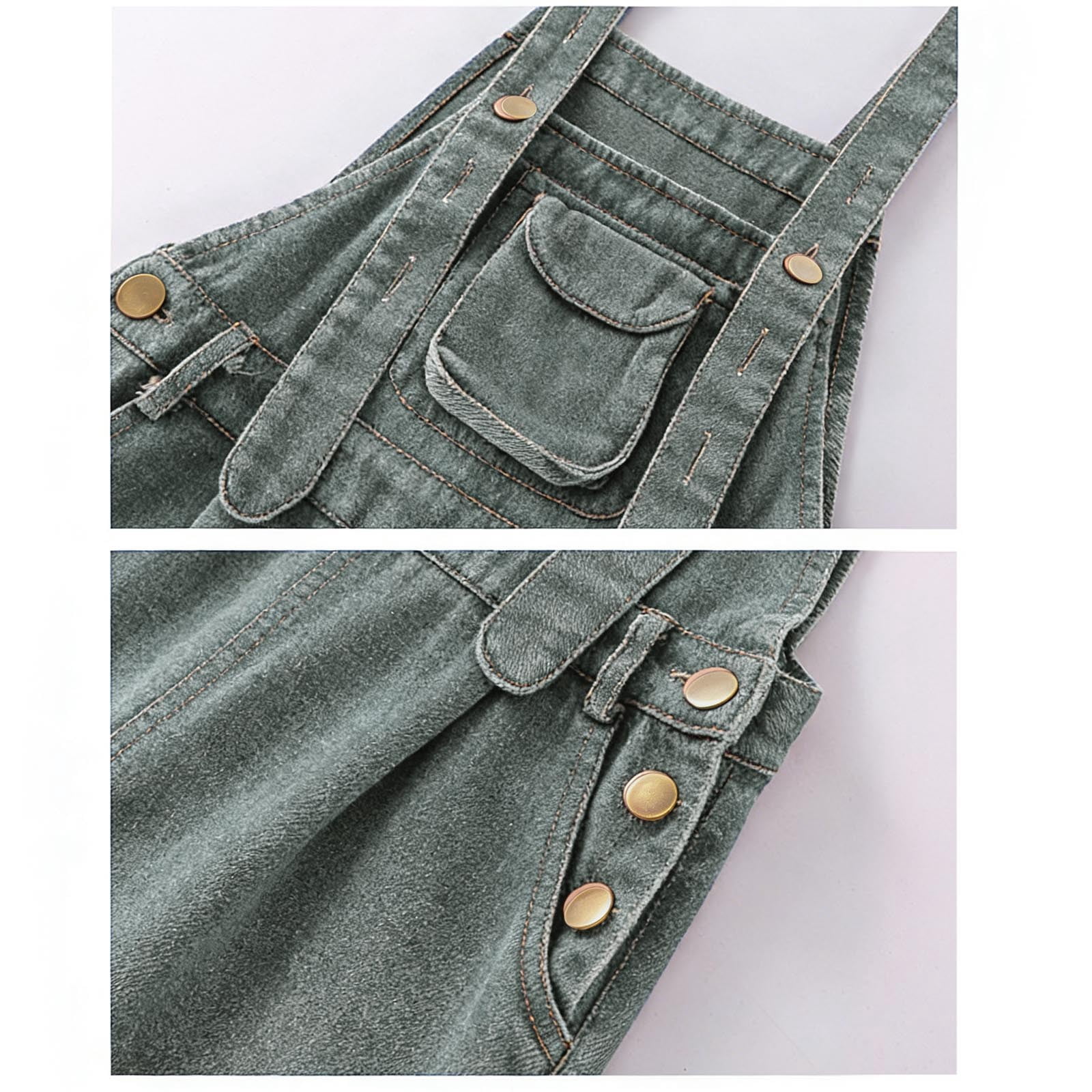 MEZZALL Bodysuits Stylish Denim Overalls Jumpsuit For Girls Fashion Fall Long Sleeve Romper One-Piece Square Collar Trendy Back To School Onesie