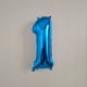 thumbnail image 2 of Globos de helio de aluminio de 32 pulgadas, de feliz cumpleaños decoración de fiesta, figuras grandes, números 10, 20, 30, 40, 50, 60 y 70（number-34, 2 of 5