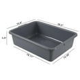 thumbnail image 2 of 23 L Large  Bus Tub, Restaurant Plastic Bus Box, Gray, 4 Packs, 2 of 14
