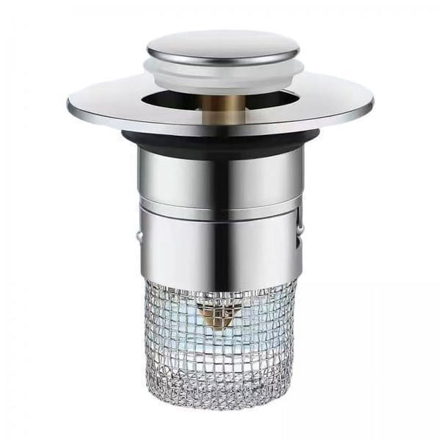 Tapón de fregadero,Tapón universal para fregadero de baño,colador de fregadero,Filtro de drenaje de expulsión hacia arriba del fregadero Tapón de bañera,Tapón de fregadero tipo empuje