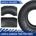 thumbnail image 5 of Ktaxon 13x5.00-6 Tubeless Smooth Turf Lawn Mower Tires, 4PR Riding Mower & Lawn Tractor Tires, 2 Pack, 5 of 10