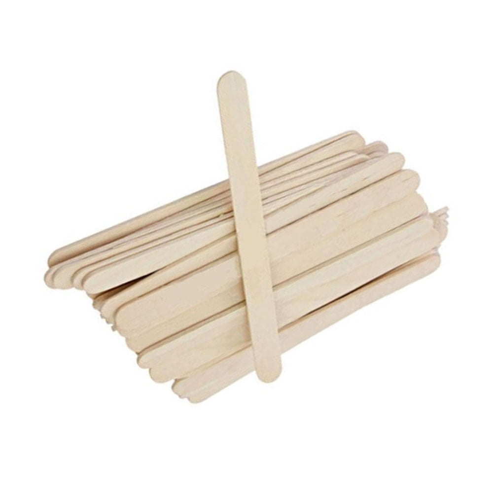 Masteelf 800 Pcs  Natural Colored Wood Craft Sticks Great Treat Sticks for DIY Crafts
