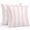 Pink, White, Rose, variant on Throw Pillow Covers 16x16 Inch Set of 2, Navy Blue Striped Waterproof Outdoor Pillow Covers, Modern Thin Line Vertical Stripes Decorative Cushion Pillowcases for Couch, Sofa, Bed, Garden, Patio