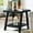 Black, variant on Contemporary Black Wood Shelf Table / Kids' Room / Wide - Angled Legs Design