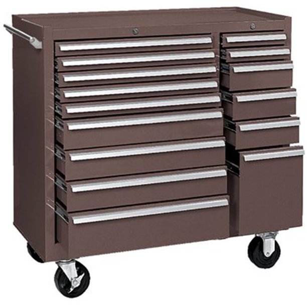 Kennedy 444315XB 64314 Maint Cart 15 Drawer B.B Slides Brown Walmart