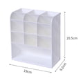 thumbnail image 2 of FloreceBien Estuche para guardar bolígrafos, portalápices, caja de almacenamiento de papelería multifuncional, suministros de oficina, escuela y hogar, color blanco, 2 of 5