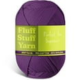 thumbnail image 2 of (3 pack) Craftbud Cotton Yarn For Crocheting And Knitting, (250 Yards) Worsted Medium #4 Crochet Yarn For Beginners, Purple, 2 of 2