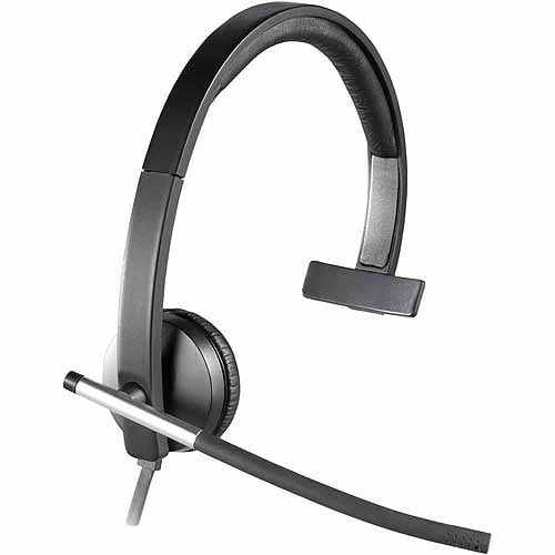 Logitech H650e USB SingleEar Corded Headset, 981000513