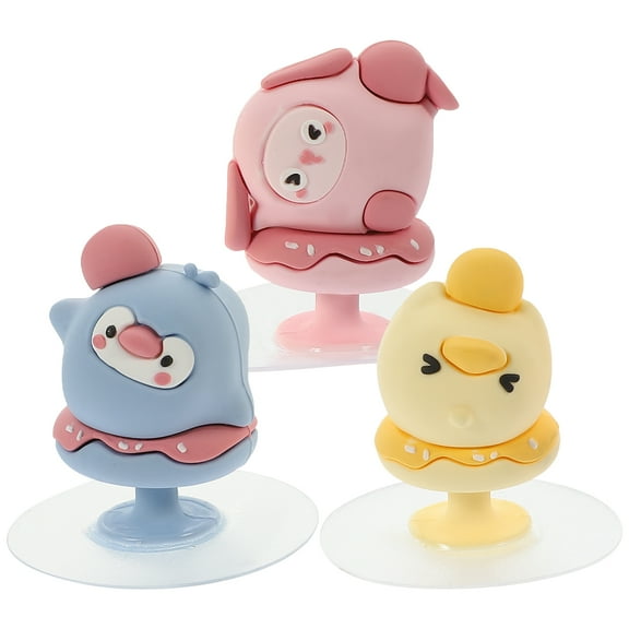 unbranded 6 Pcs Decorative Toilet Lid Knobs Punching Free Auxiliary Knob Toilet Lifting Handle for Home