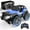 Blue, variant on DEERC RC Cars with Windmill Hair Clips, 1:18 Scale Remote Control Car with Storage Case, 80 Min Playtime 2.4Ghz LED Light Off-Road Pink Monster RC Trucks with Auto Mode, Toys Car Gifts for Girls Kids