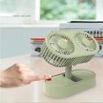 thumbnail image 4 of Mini ventilador de escritorio USB, mini ventilador doble pequeño de escritorio de doble hoja, mini ventilador USB, eficiencia óptima, 4 of 8