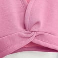 thumbnail image 6 of ShomPort Crop Tops for Girls V-Neck Long Sleeve Fleece Lined Twist Front Cotton Lightweight Wrap Tops Comfy Pullover Sweater, 6 of 7