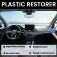 thumbnail image 5 of Gallickan Plastic Restorer, 50ml Interior Cleaner for Car Seats Dashboards, Decontamination Polish with Brush Cloth for Car Maintenance, Black, 5 of 8