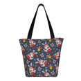 thumbnail image 3 of Fotbe Christmas Bunny A Pattern Beach Tote,Shoulder Handbag,Spacious Tote Bag,Lightweight Travel Bag,Versatile Shopping Bag, 3 of 9