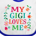 thumbnail image 4 of Inktastic My Gigi Loves Me Girls Apparel Girls Baby Bib, 4 of 4