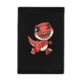 thumbnail image 3 of FUIALDOLG Cute Red Dinosaur Trifold Card Wallet, Polyester Slim Portable Pouch for Kids Daily Travel and Sports Use, 3 of 7