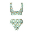 thumbnail image 6 of Rocae Kawaii Sushi for Bikini Set for Women Two Piece Sexy High Swimsuits Split Crossover Bikini Small, 6 of 9