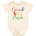 thumbnail image 3 of Inktastic Pepe Grandkids Handprints Boys or Girls Baby Bodysuit, 3 of 5