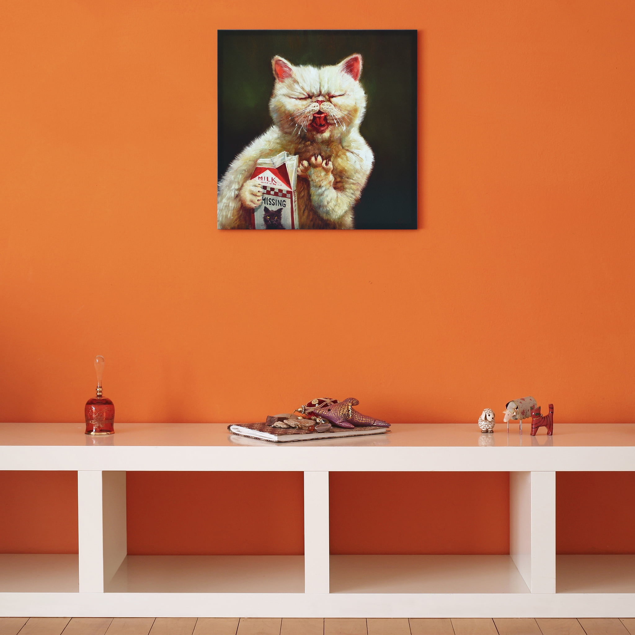  Empire Art Direct Throne Cat Pet Wall, Graphic Art Print on  Wrapped Canvas Contemporary,Ready to Hang,Living Room,Bedroom ＆ Office, 18  x 2 x 18 : Everything Else
