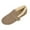 Khaki, variant on Rokment Womens Winter Snow Boots with Fleece Lined Fashion Warm Cozy Slip on Penny Loafers Soft Casual Suede Buckles Ballet Flat Ankle Booties for Walking Driving Black Size 6